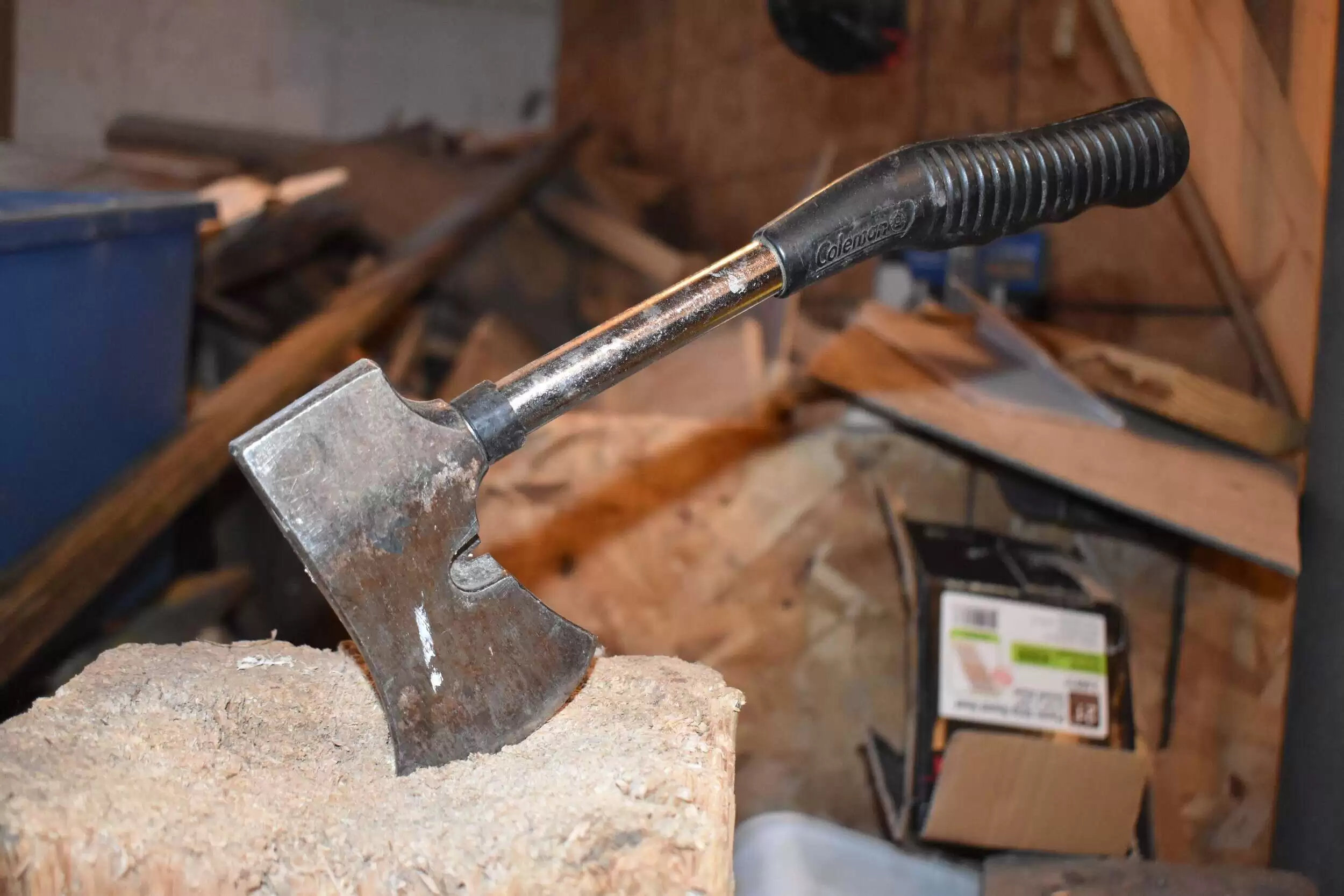 hatchet hatched instead of a splitting maul